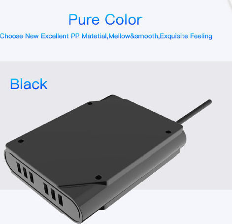 Moxom KH-63Y Steckdosenleiste 4 Positionen mit 6 USB-A und Kabel 1.5m