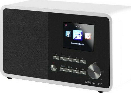 Imperial AV i110 Επιτραπέζιο Ραδιόφωνο Ρεύματος με USB Λευκό