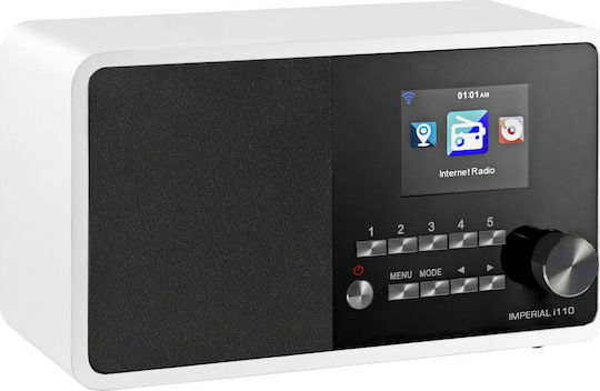 Imperial AV i110 Επιτραπέζιο Ραδιόφωνο Ρεύματος με USB Λευκό
