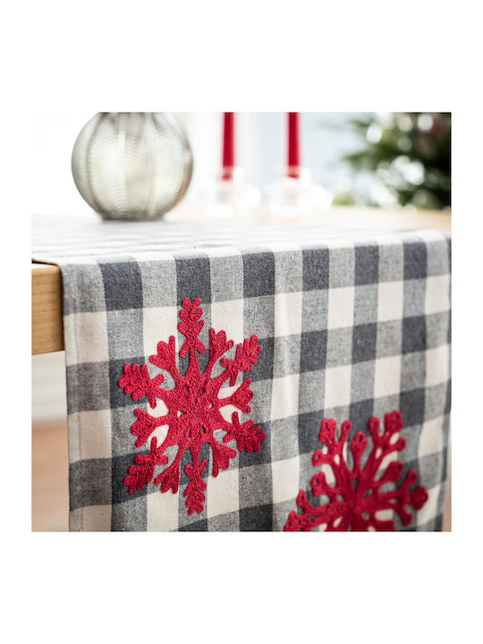 Gofis Home 615 Christmas Fabric Tablecloth Ornament L160xW40cm