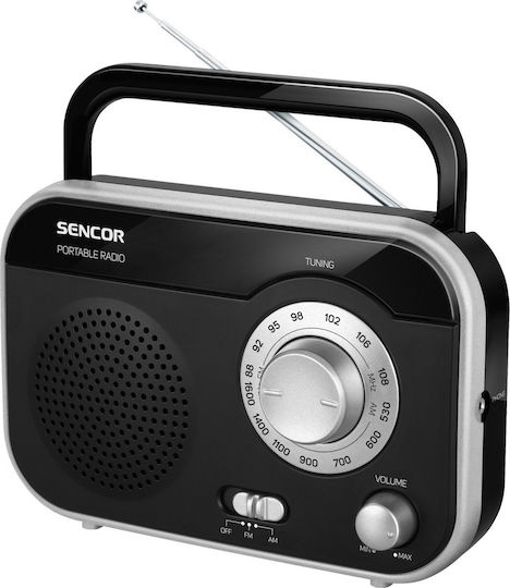 Sencor SRD 210 Retro Φορητό Ραδιόφωνο Ρεύματος Μαύρο