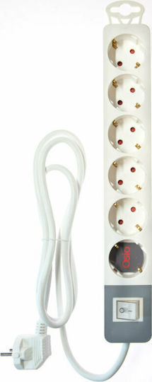 Osio Power Strip 6 Positions with Switch and Cable 1.5m