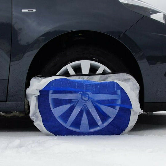 SnowGecko M Anti-slip Snow Socks Medium Passenger Car 2pcs