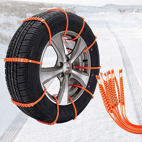 Autoline Tire-Ups Αντιολισθητικές Δέστρες Πάχους 9mm Επιβατικού Αυτοκινήτου 10τμχ