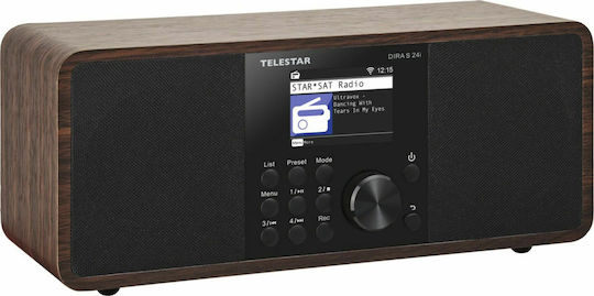TELESTAR DIRA S 24i Cu alimentare la rețea DAB+ cu Bluetooth și USB Maro