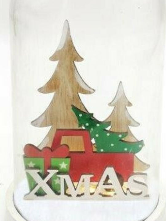 Christmas Illuminated Decorative Jar 19x11x19cm LED Plastic 11x19cm