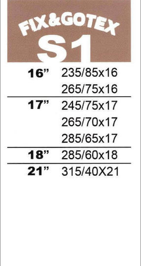 Fix&Go Tex Xtrem S1 Anti-slip Snow Socks 4x4 Car 2pcs
