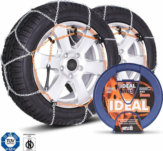 Picoya Ideal ABS 009 Αντιολισθητικές Αλυσίδες Πάχους 9mm Επιβατικού Αυτοκινήτου 2τμχ