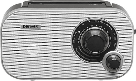 Denver TR-54 Retro Φορητό Ραδιόφωνο Ρεύματος / Μπαταρίας Λευκό