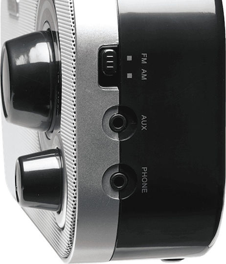 Denver TR-54 Retro Φορητό Ραδιόφωνο Ρεύματος / Μπαταρίας Λευκό