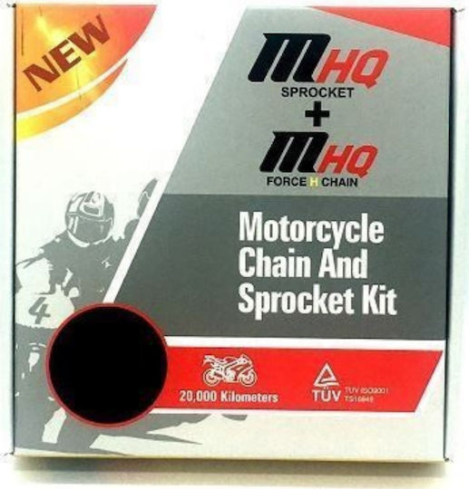 MHQ Σετ Γρανάζια Αλυσίδα (14-37-428100L) για Yamaha Crypton 105