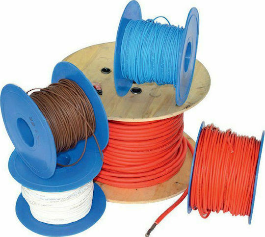 Eval Marine Καλώδιο Ρεύματος με Διατομή 1x2.5mm² Εύκαμπτο PVC Επικασσιτερωμένο σε Κόκκινο Χρώμα 1m Εύκαμπτο
