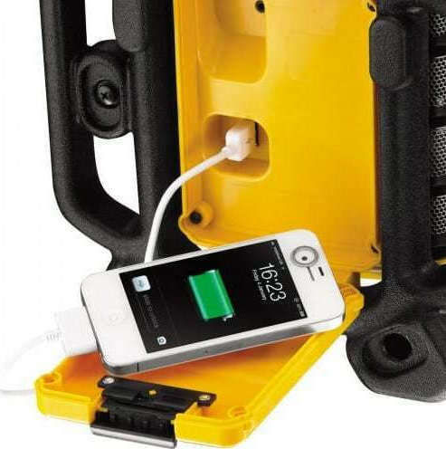 Dewalt DCR017 Φορητό Ραδιόφωνο Μπαταρίας με USB Κίτρινο