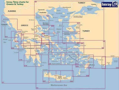 Lalizas Imray Πλοηγικός Χάρτης Ελλάδος G141, ''Σαρωνικός Κόλπος'',