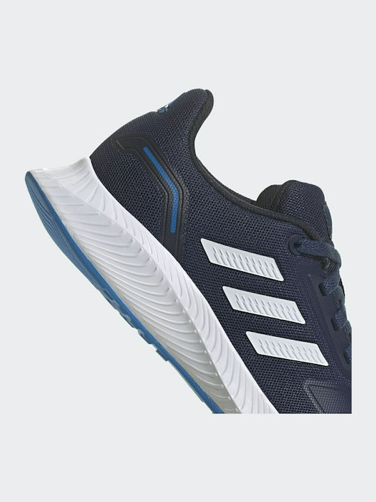 Runfalcon 2.0 K Kids Sports Shoes Running with Laces Dark Blue / Cloud White / Blue Rush