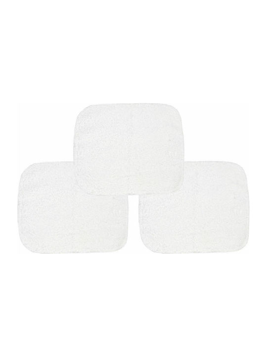 Baby Oliver Shoulder Burp Cloth White 20x30cm. 3pcs