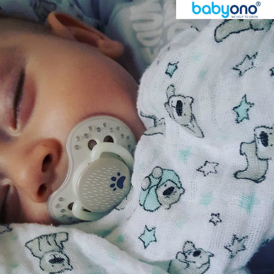 Babyono Πάνες Αγκαλιάς από Μουσελίνα Μωβ 70x70εκ. 3τμχ