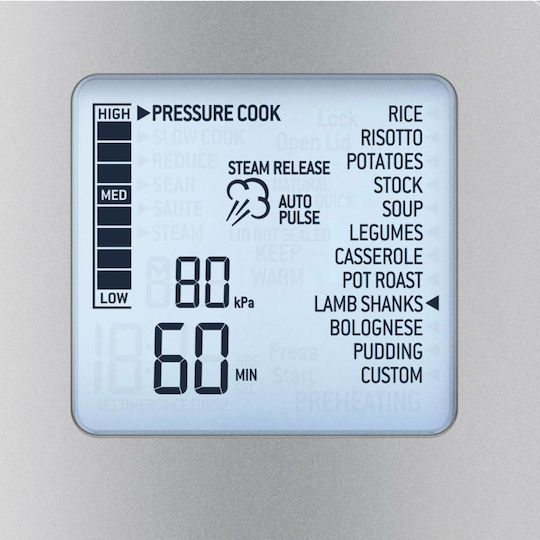 Sage Fast Slow Pro Multi-Function Cooker 6lt 1100W Silver