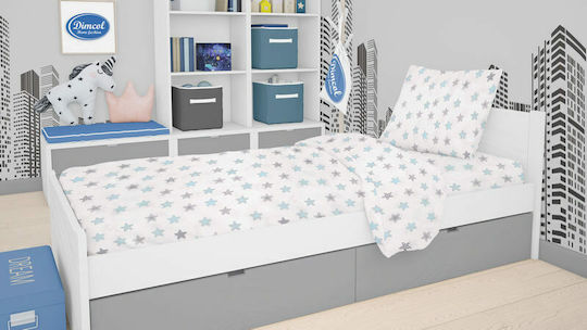 Dimcol Star Прегръщаща Пелена от Хасе Светлосин 80x80см.