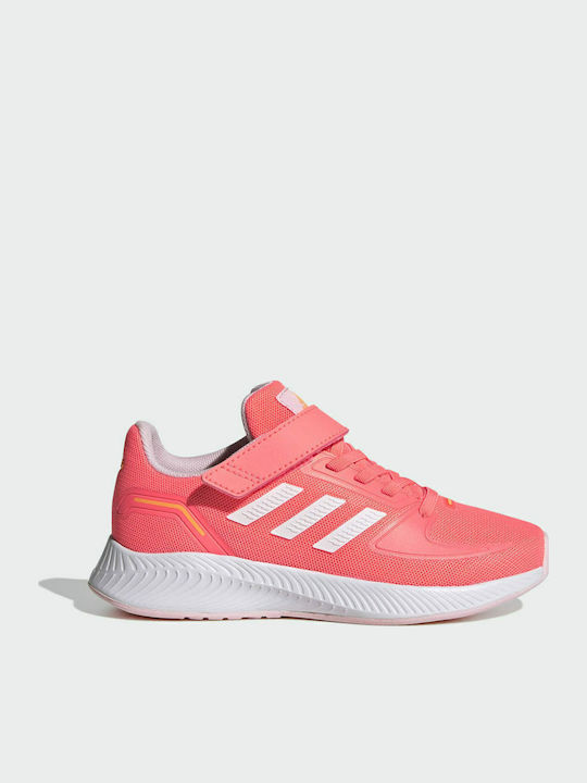 Runfalcon 2.0 K Αθλητικά Παιδικά Παπούτσια Running με Σκρατς Acid Red / Cloud White / Clear Pink