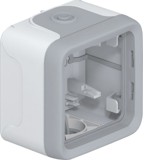 Legrand Plexo Κουτί Διακόπτη Επίτοιχο 1 Θέσης IP55 σε Γκρι Χρώμα 069651