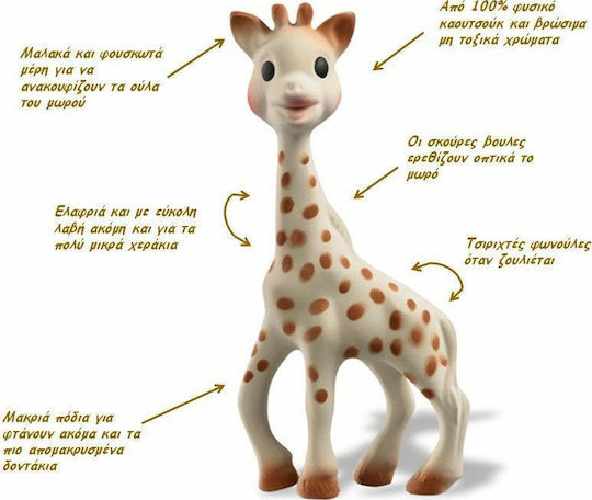 Sophie La Girafe Teething Relief made of Rubber for 0 m+