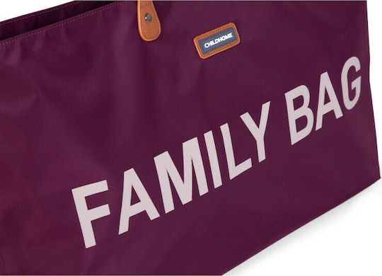 Childhome Shoulder/Hand Diaper Bag Family Red 55x18x40cm.
