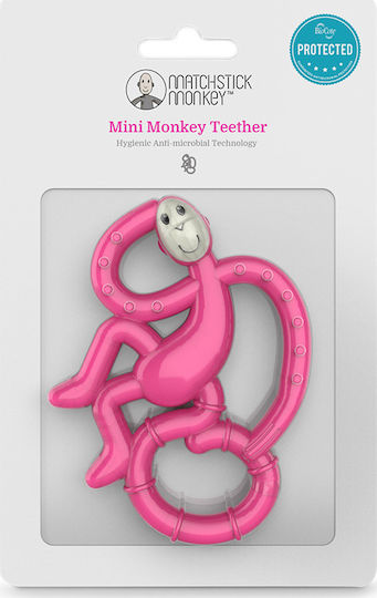 Matchstick Monkey Dancing Monkey Silicone BPA Free Teething Ring for 0 m+