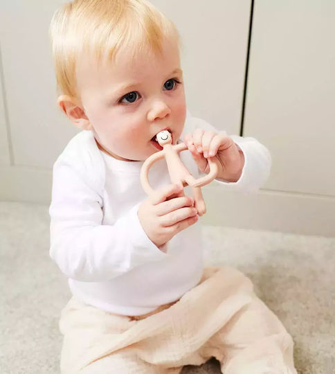 Matchstick Monkey Monkey Teething Ring BPA Free Silicone for 3 m+
