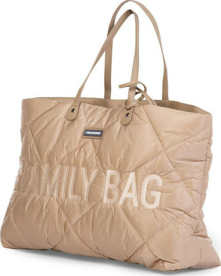 Childhome Τσάντα-Αλλαξιέρα Ώμου/Χειρός Family Beige 55x18x40εκ.