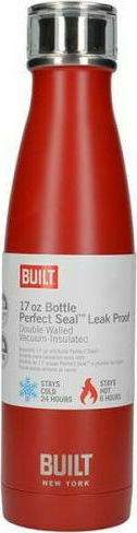 Kitchen Craft Inoxidabil Sticlă Termos Oțel inoxidabil 480ml Roșu