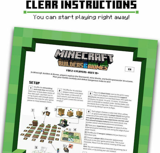 Επιτραπέζιο Παιχνίδι Minecraft Builders & Biomes για 2-4 Παίκτες 10+ Ετών (EN) Ravensburger