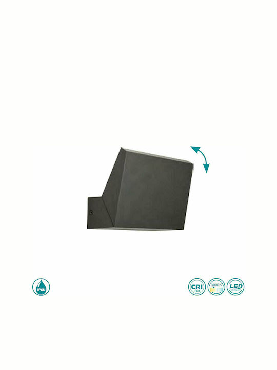 Viokef Casteo Wandmontierte Außen-Deckenleuchte LED IP65 13W mit Warmweiß Licht 17.2x5.2εκ.