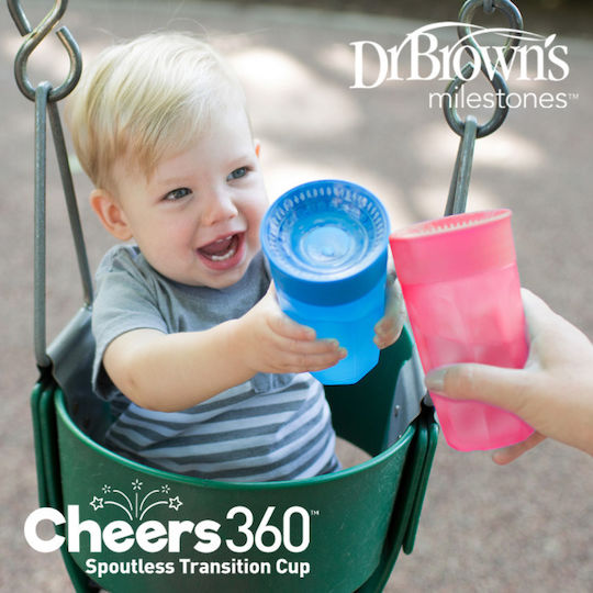 Dr. Brown's Baby Cup made of Plastic Blue 300ml for 9m+m+