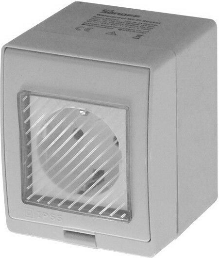 Sonoff S55TPF-DE Μονή Εξωτερική Πρίζα Ρεύματος Wi-Fi Στεγανή με Καπάκι Γκρι