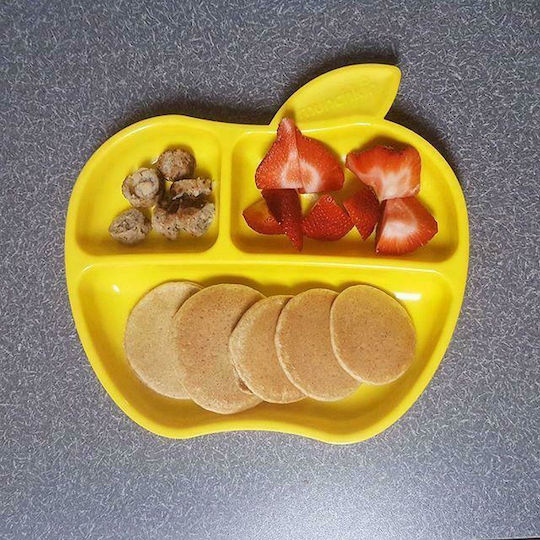 Munchkin Baby Food Plate Apple made of Plastic Multicolour 3pcs