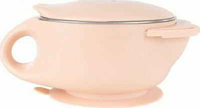 Kikka Boo Bowl Stainless Steel Cat Pink