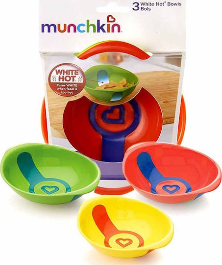 Munchkin Baby Food Bowl 12m+ made of Plastic Multicolour 3pcs