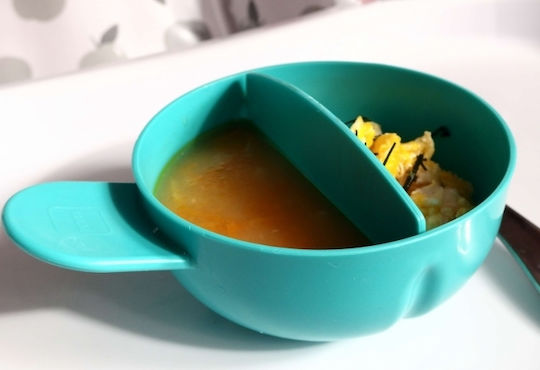 Mam Baby Food Bowl Feeding bowl - Bowl with Lid 6m+ made of Plastic Green
