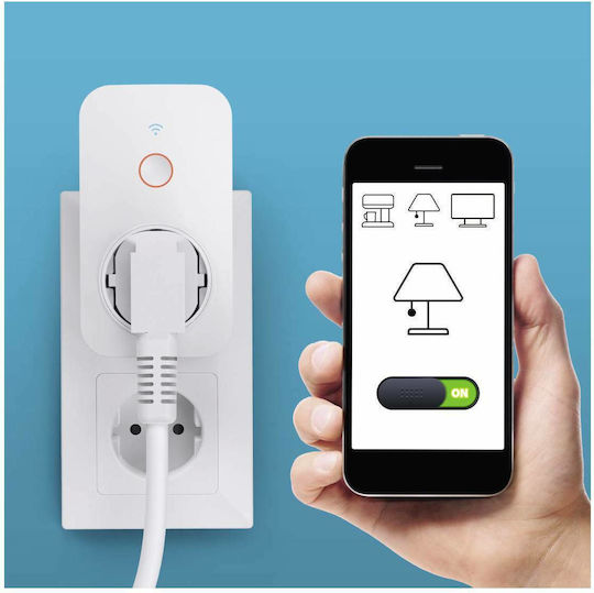 HAMA socket Μονή Εξωτερική Πρίζα Ρεύματος Wi-Fi Λευκή