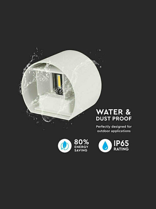 V-TAC Iluminat Exterior Montat Pe Perete Spot G9 IP65 Dublu Fascicul 13.6x10x10cm