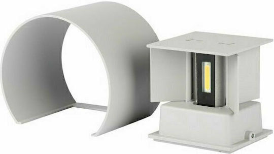 V-TAC VT-756 Επιτοίχιο Εξωτερικό Σποτ E27 IP65 Διπλής Δέσμης 14x11.5x10εκ.