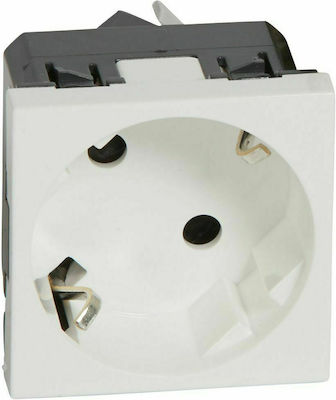 Legrand Single Power Safety Socket Automatic Terminals White