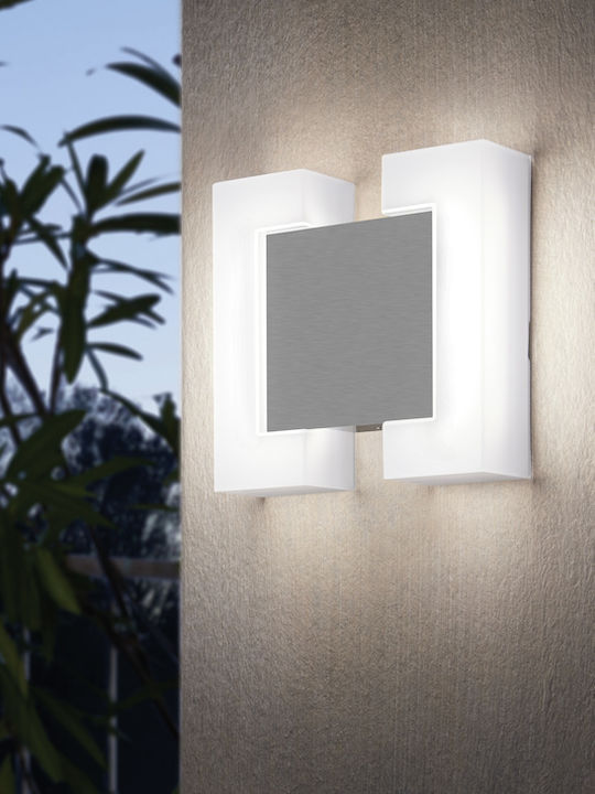 Eglo Sitia Wall-Mounted Outdoor Ceiling Light LED IP44 8W with Warm White Light 18x18εκ.
