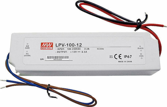 Mean Well LED Power Supply Waterproof IP67 100W Output Voltage 24V 2pcs
