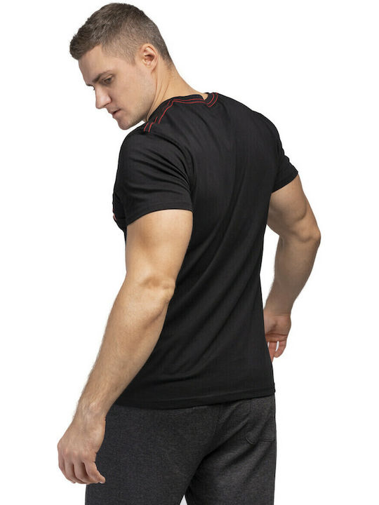 Two Tone Αθλητικό T-shirt Μαύρο