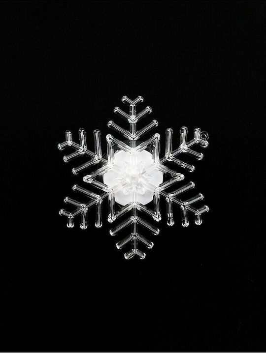 Fun World Illuminated Christmas Plastic Figure Flake 10x10cm (Μiscellaneous Designs)