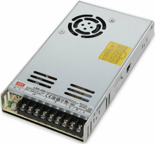 Mean Well Регулируемо Затъмняващо Се LED Захранване IP20 Мощност 350W с Изходно Напрежение 12V