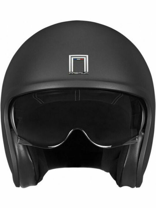 Next Black Mat Cască Moto Jet ECE 22.06 1100 g cu Vizieră de Soare