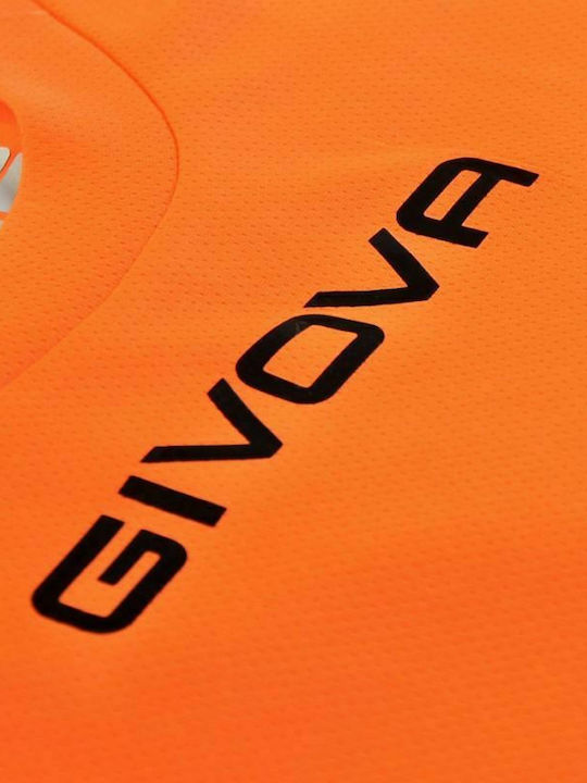 Givova One Herren Sport T-Shirt Kurzarm Orange